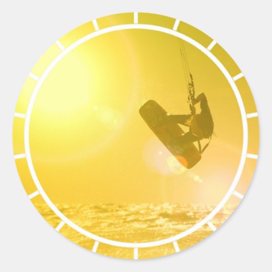 Stickers Silhouette Kitesurf (Devant)