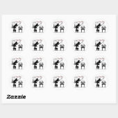Stickers Silhouette Kitty Play Cat (Feuille)
