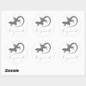 Stickers Silhouette Lizard (Feuille)