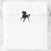 Stickers Silhouette Unicorne Noire (Sac)