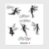 stickers silhouette velue (Feuille)