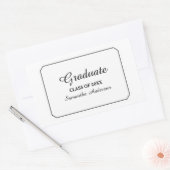 Stickers Simplement Elegant White Graduation (Enveloppe)
