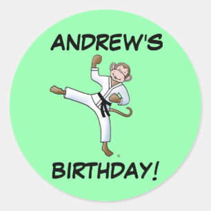 Stickers singe d'Andrew's Birthday Martial Arts