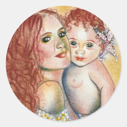 Stickers Sirène et Enfant (Devant)