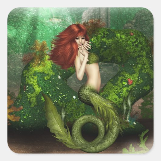 Stickers Sirène Red Haired (Devant)