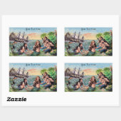 Stickers Sirène vintage (Feuille)