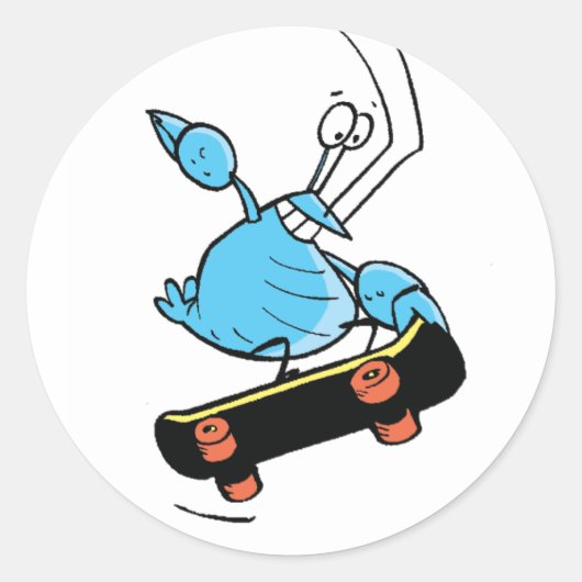 Stickers Skateboard Bob The Crayfish de marais (Devant)