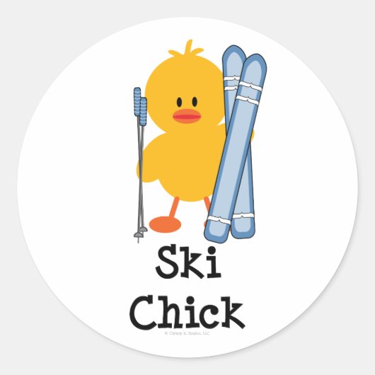 Stickers Ski Chick (Devant)