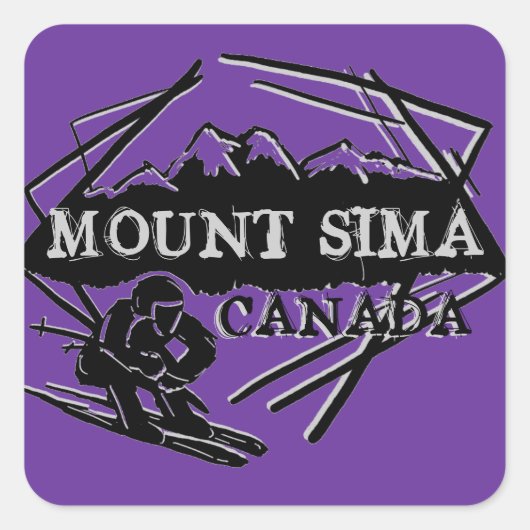 stickers ski Mont Sima Canada (Devant)
