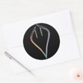 Stickers Sky Heart Diviés (Enveloppe)