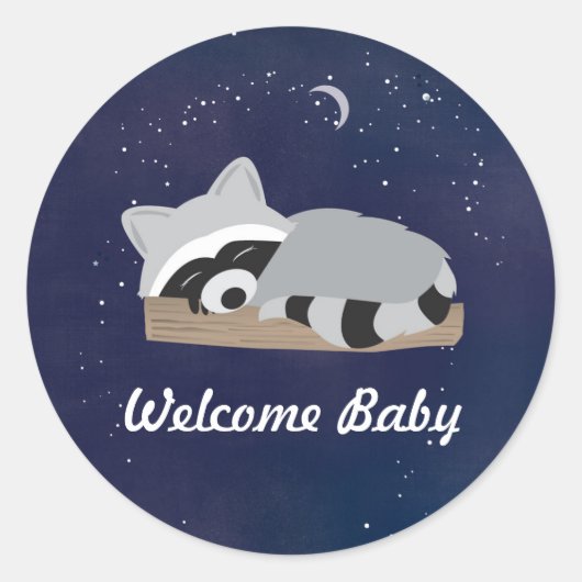 Stickers Sleepy Raccoon (Devant)