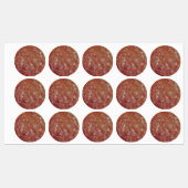 Stickers Slice Salami (Feuille)