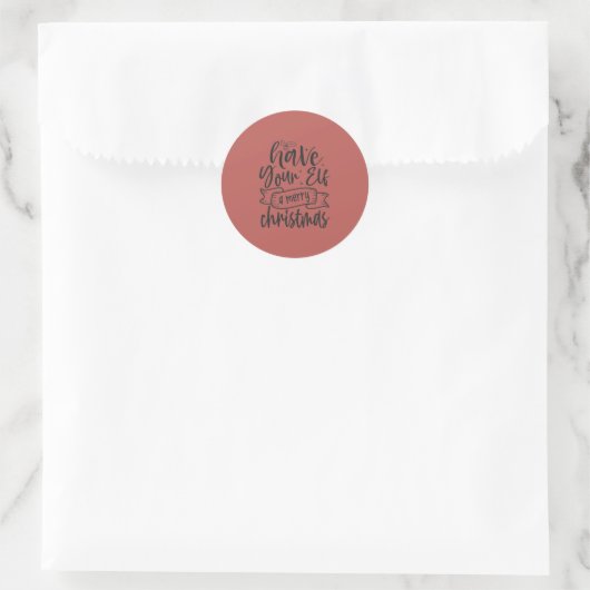 Stickers (Small) 3,8 cm, 20 par sheet - Christmas (Sac)