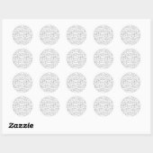 Stickers (Small) 3,8 cm, 20 par sheet - Christmas (Feuille)