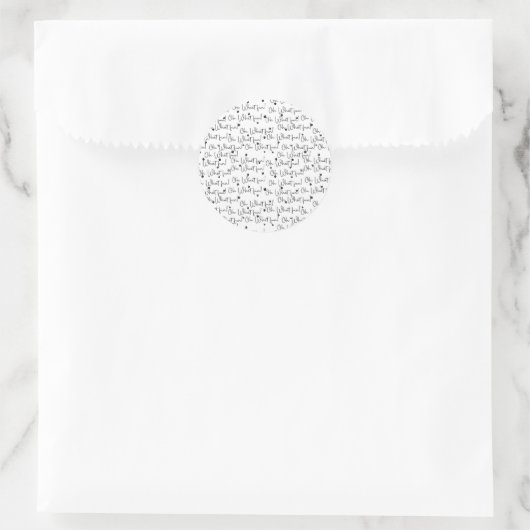 Stickers (Small) 3,8 cm, 20 par sheet - Christmas (Sac)