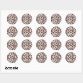 Stickers (Small) 3,8 cm, 20 par sheet - Christmas (Feuille)