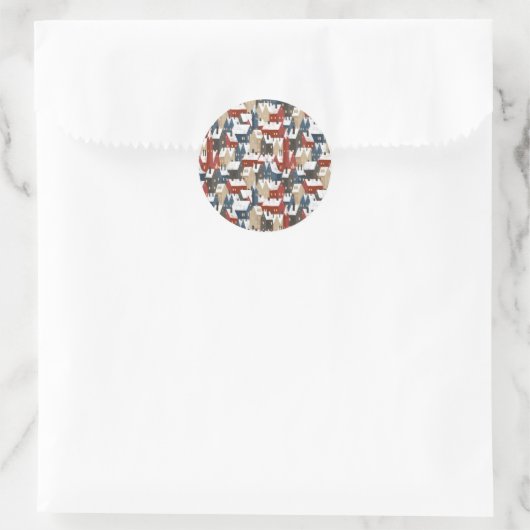 Stickers (Small) 3,8 cm, 20 par sheet - Christmas (Sac)