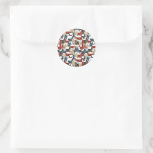 Stickers (Small) 3,8 cm, 20 par sheet - Christmas