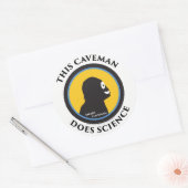 Stickers Smart Caveman : Ce Caveman fait la scienc (Enveloppe)