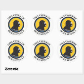 Stickers Smart Caveman : Ce Caveman fait la scienc (Feuille)