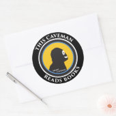 Stickers Smart Caveman : Ce Caveman Lit Des Livres (Enveloppe)