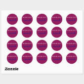 Stickers Snack de minuit Magenta Maroon Navy Blue (Feuille)