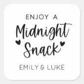 Stickers Snack Mariage simple de minuit Favoriser (Devant)
