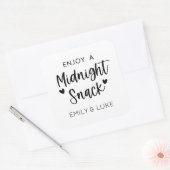 Stickers Snack Mariage simple de minuit Favoriser (Enveloppe)