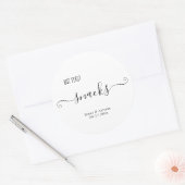 Stickers Snack pour les sacs Snack Mariages (Enveloppe)