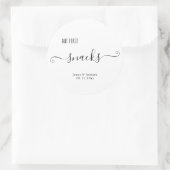 Stickers Snack pour les sacs Snack Mariages (Sac)