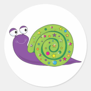 Stickers Snail décorés