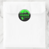 stickers snowboard vert Verbier Suisse (Sac)