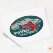 stickers snowboarder Heavenly California (Enveloppe)