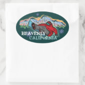 stickers snowboarder Heavenly California (Sac)