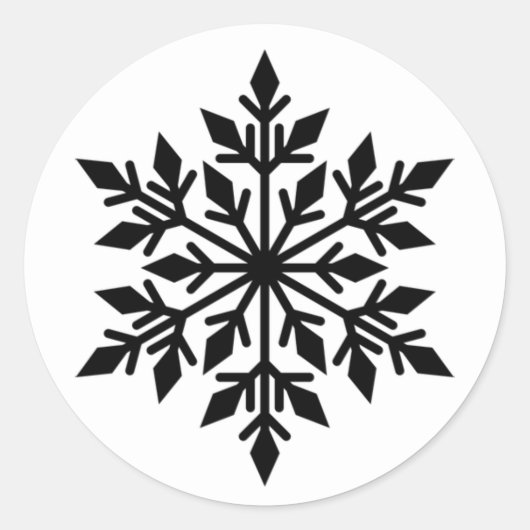 Stickers Snowflake de Noël (Devant)
