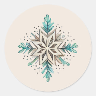Stickers Snowflake, Fête, Noël, Bleu
