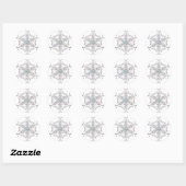 Stickers Snowflake Iridescente (Feuille)