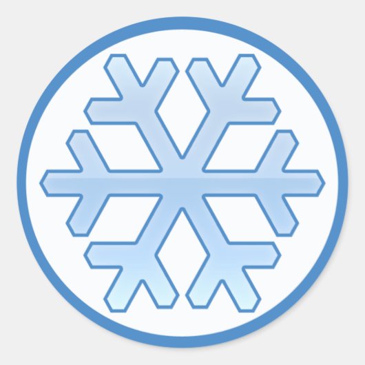 Stickers Snowflake Web 2.0 (Devant)