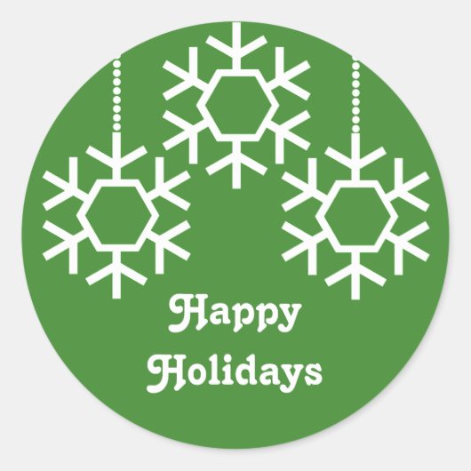 Stickers Snowflakes en chute libre, Vert clair (Devant)