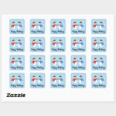 Stickers Snowman #3-2 (Feuille)