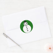 Stickers Snowman de Noël souriant (Enveloppe)