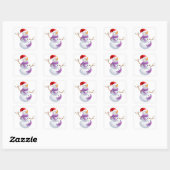 Stickers Snowman de vacances (Feuille)