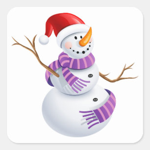 Stickers Snowman de vacances