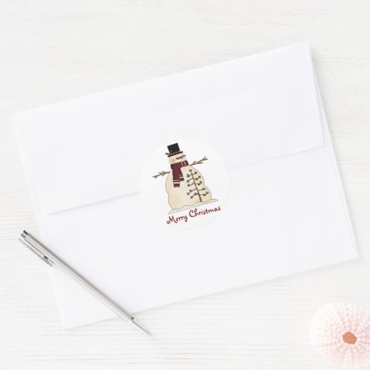 Stickers Snowman Holiday (Enveloppe)