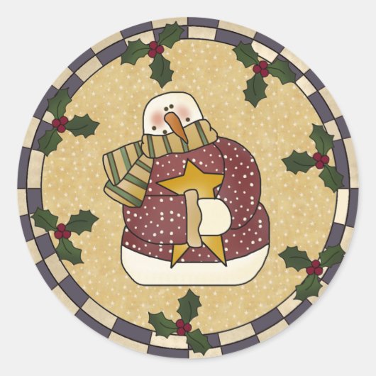 Stickers - Snowman Star (Voorkant)