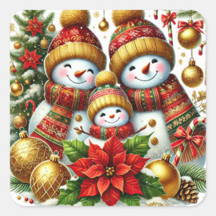 Stickers Snowpeople de Noël
