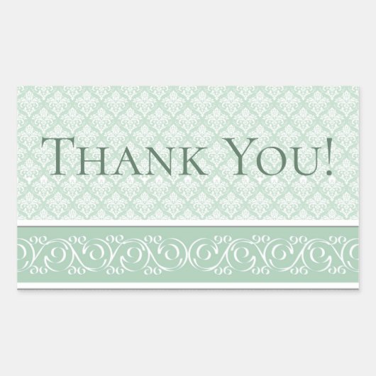 Stickers - Soft Jade Damask (Devant)