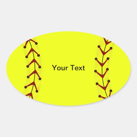 Stickers Softball de stade rapide (Devant)