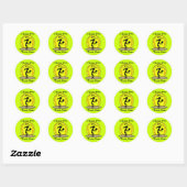 Stickers Softball de stade rapide (Feuille)