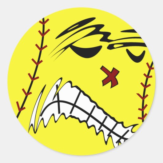 Stickers Softball de stade rapide (Devant)